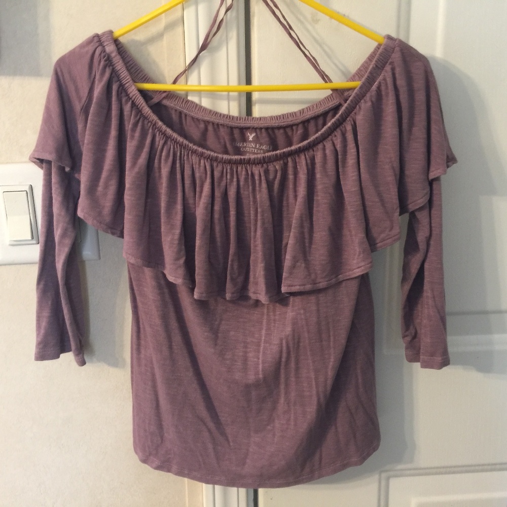 American Eagle Outfitters Purple Blouse